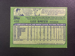 1982 Topps Baseball – Lee Smith #452 (RC) EX/NM Chicago Cubs
