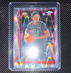 Topps Chrome 2025-26 Derik Queen Rookie RayWave Refractor #263 Pelicans