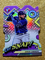 2024 Topps Pristine Rookie Refractor Junior Caminero OH SNAP RC #OH-11 MINT 💥💥