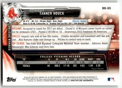 2017 Bowman Draft #BD-65 Tanner Houck 1st Boston Red Sox Baseball
