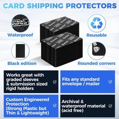 Ding Defend 4×6 Black Trading Card Shipping Protector 110 Pack – Sports Card …