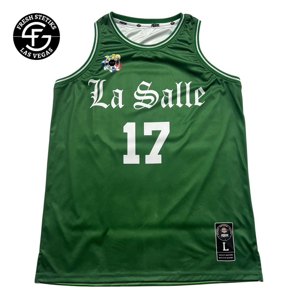 La Salle Green Archers Basketball Jersey Philippines Filipino Mark Cardona #17