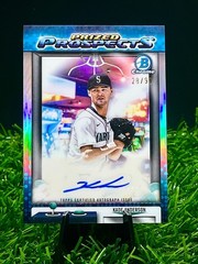 2025 Bowman Draft Kade Anderson Prized Prospects RC #/99 Auto Mariners 1st