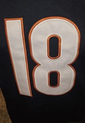 Chicago Football #18 Home Blue Stitched Youth LARGE Jersey Size Kids