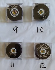 Chicago Blackhawks signed NHL Hockey Puck: Please select your players