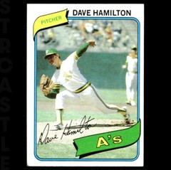 1980 Topps – Dave Hamilton #86 Oakland Athletics ⚾ Baseball Card