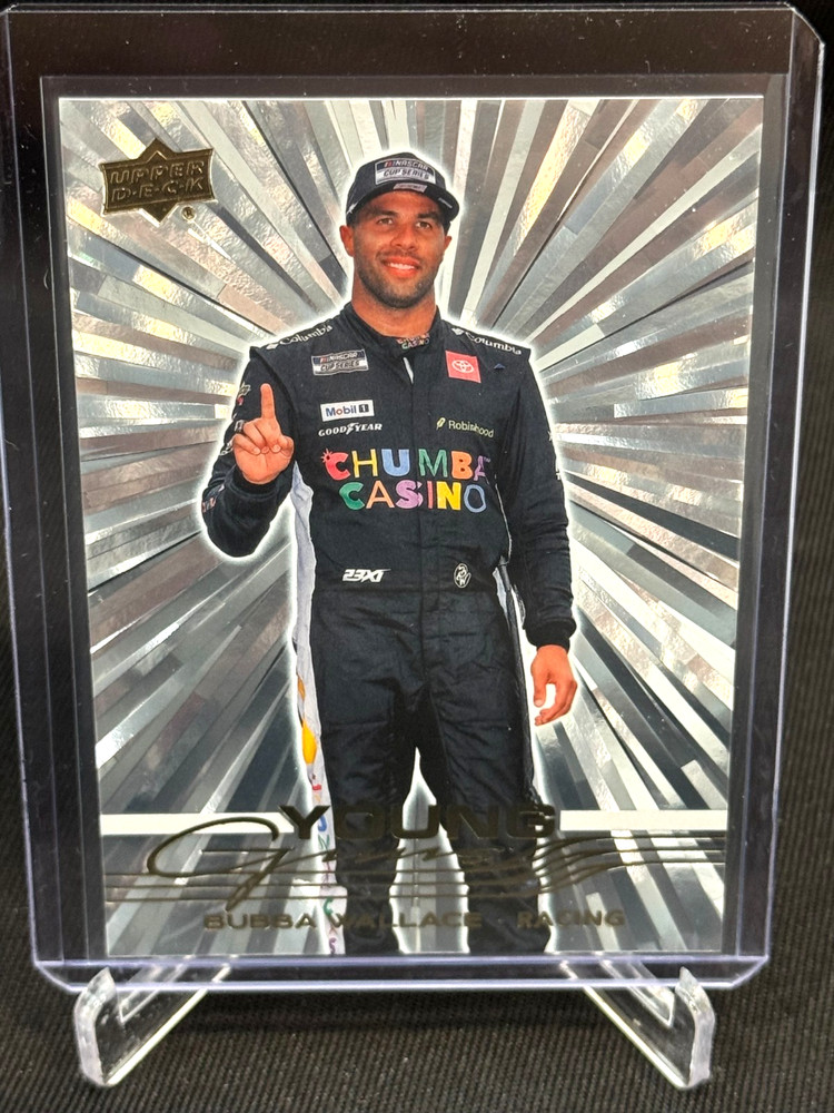 2026 UD Goodwin Champions Young Guns YG-23 Bubba Wallace Outburst Silver SP