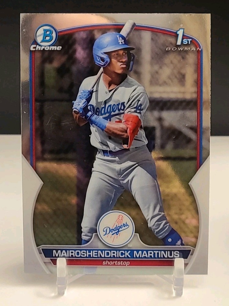 2023 Bowman – Chrome Prospects Mairoshendrick Martinus #BCP-55 1st Bowman RC