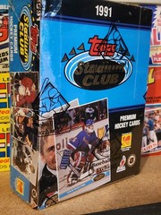 1991-92 Topps Stadium Club Hockey Unopened Box 36 Sealed Packs Gretzky BBCE