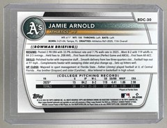 Jamie Arnold 2025 Bowman Chrome #BDC-30 Orange Geometric Refractor 1st RC 12/25