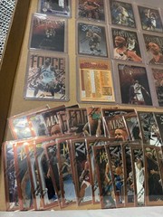 Huge 1997-98 Topps Finest Insert Lot w/ Ray Allen, Hakeem, Mourning, Robinson