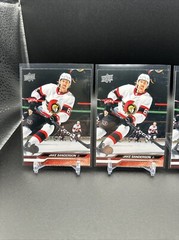 2023-24 Upper Deck Series 2 Hockey #378 Jake Sanderson, Ottawa Senators Lot Of 3
