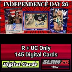 Topps WWE Slam Independence Day 26 R+UC Only 145 Card Set