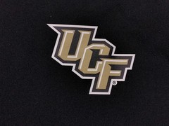 NIKE UCF Knights Short Sleeve Polo Shirt XL Solid Black ~ New