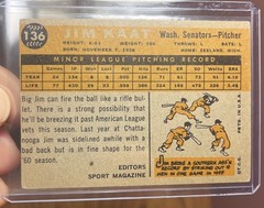 1960 Topps – Sport Magazine 1960 Rookie Star Jim Kaat #136 (RC)