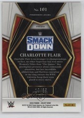 2022 Panini Select WWE Premier Level Orange Prizm 19/35 Charlotte Flair 1u5y