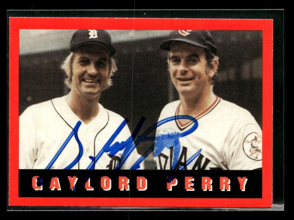All-Sport USA Card Gaylord Perry Indians Signed/Auto ES9742