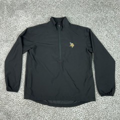 Minnesota Vikings Pullover Mens Large NFL Football Jacket Coat Quarter Zip Logo