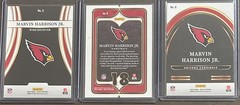 2024 Select Football Marvin Harrison Jr. 3 Card Rookie Insert Trading Lot