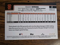 2025 Topps Series 1 #136 Holiday Flowers /50 Lordes Gurriel Jr Diamondbacks