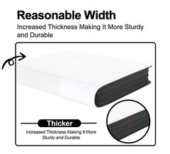 9 Pocket Top Loader Binder for 360+ Cards, Ringless, Side-Loading Sleeves, Spine