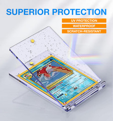 50 Pack Magnetic Trading Holders Sports Card 35pt One-Touch Hard UV Protection