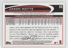 2012 Topps Chrome Jason Motte #88 2j3
