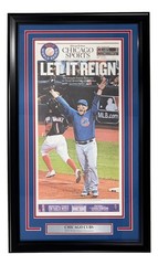 Chicago Cubs Framed 2016 World Series Champions Chicago Tribune Newspaper
