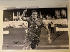 Autographed Jordan Morris And Keegan Hall Poster Print 173/200