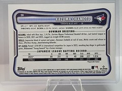 2026 Bowman Kazuma Okamoto True Purple /250 RC Toronto Blue Jays #28