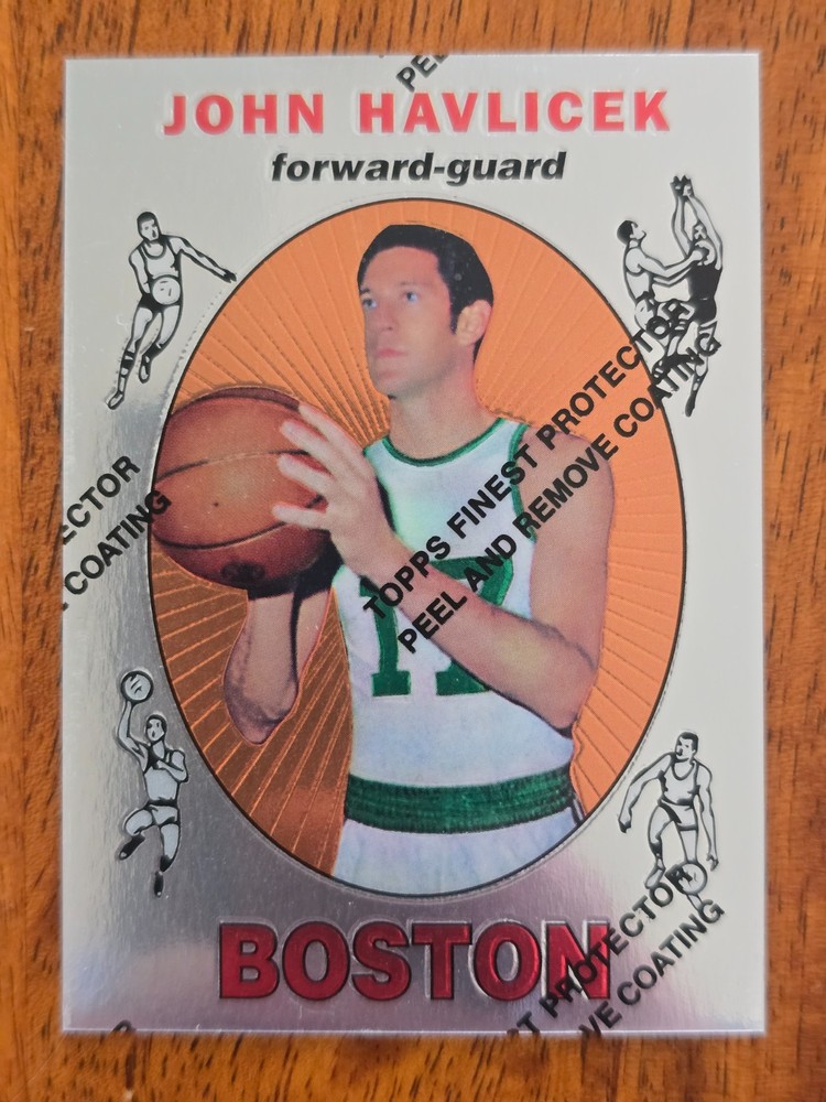 1996-97 TOPPS JOHN HAVLICEK FINEST REPRINT CELTICS #20 NICE