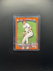 2025 Bowman Draft Landon Harmon Orange Border /25 1st Prospect Nationals