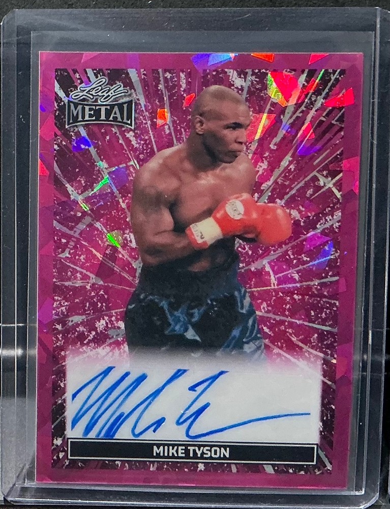 2026 Leaf Ring Kings Mike Tyson Auto Autograph Metal Crystal Pink #d /7