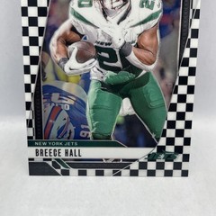 2024 Prizm Black and White Checkerboard Breece Hall Jets #223