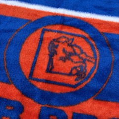 Vintage Denver Broncos Football Stadium Lap Blanket 60”x30” -EXCELLENT CONDITION