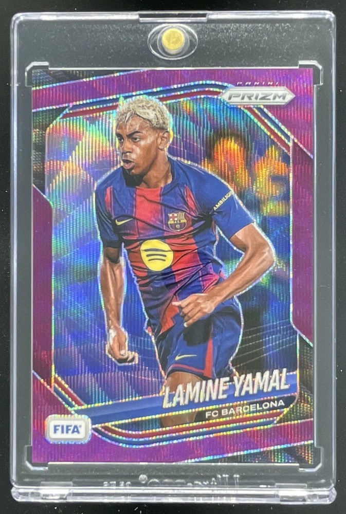 2025-26 Panini Prizm FIFA Purple Wave Prizms #245 Lamine Yamal /49