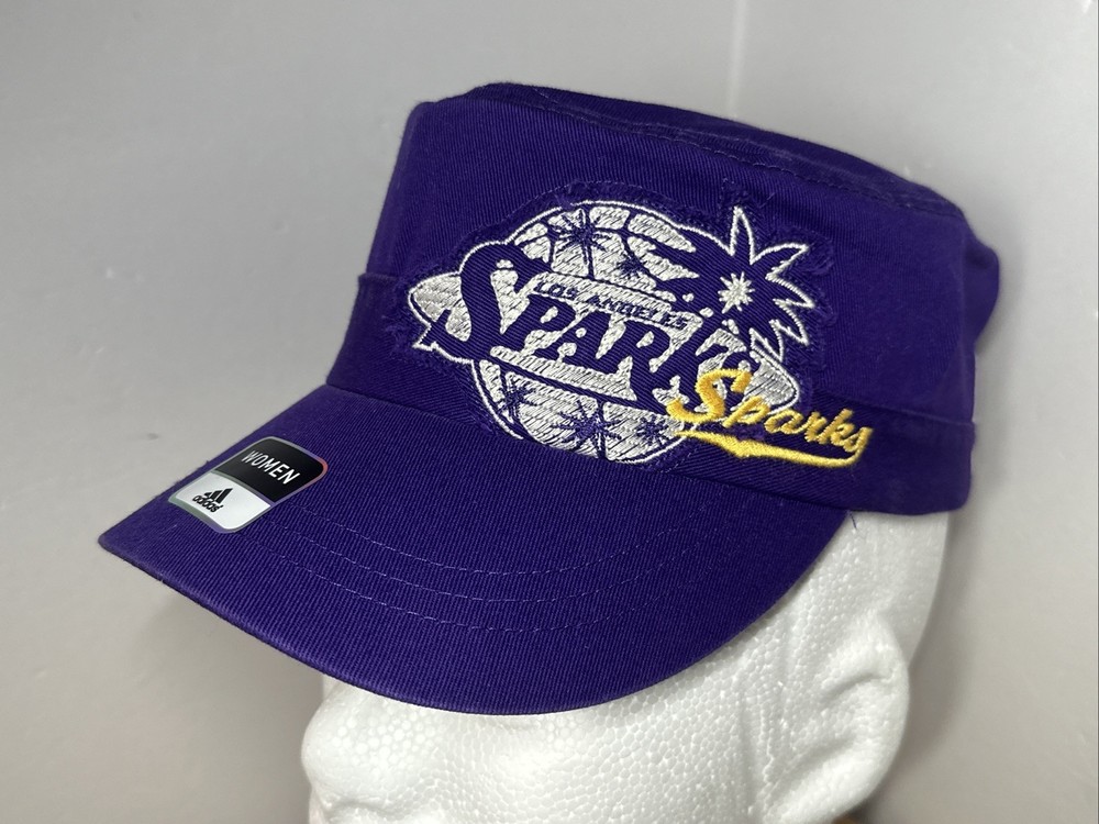Los Angeles Sparks Adidas WNBA Women&rsquo;s Purple Military Cap Hat New