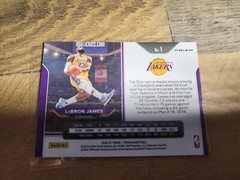 Prizm Lebron James Orange Cracked Ice #1 Kobe Tribute Dunk SP Lakers