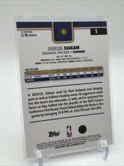 2025-26 Topps Chrome Pascal Siakam Black Pulsar /10