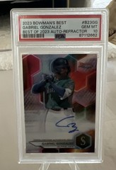 2023 Bowman&rsquo;s Best Gabriel Gonzalez Auto #B23-GG Refractor PSA 10 Gem Mint