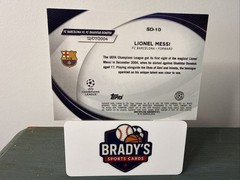 2023-24 Topps Chrome UCC – Starball Debuts Lionel Messi SD-10 /199 Argentina