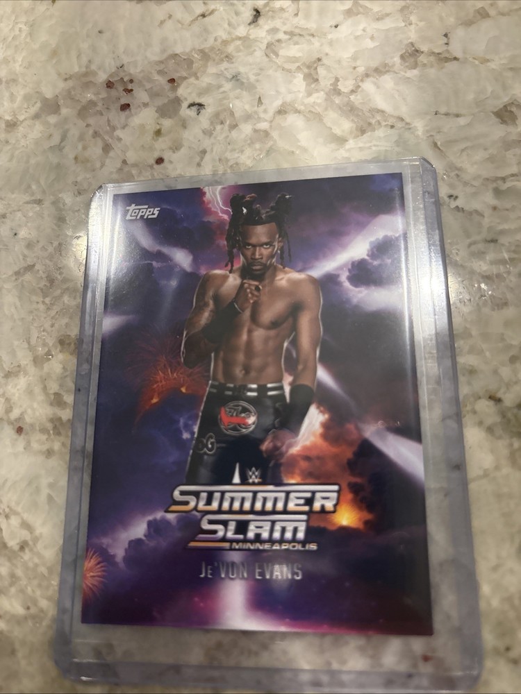 Je&rsquo;Von Evans 2026 Topps WWE Summerslam Exclusive Minneapolis MN BLUE