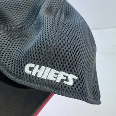 Kansas City Chiefs New Era 39Thirty Size L/XL Stretch Fit Hat Cap Red Gray Mesh