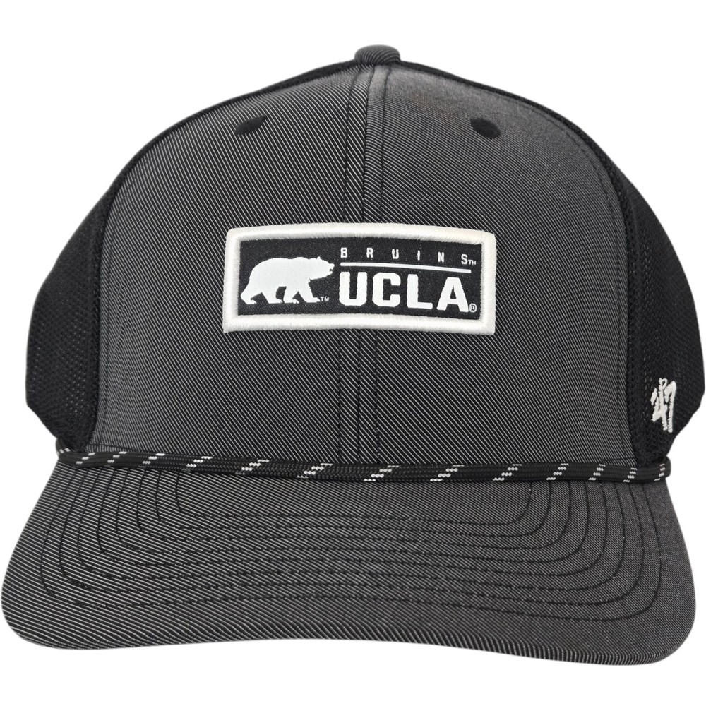 &rsquo;47 Brand Men&rsquo;s Cap Hat OS Black Dark Gray Snapback Trucker NCAA UCLA Bruins