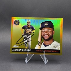 2025 Topps Chrome Platinum Anniversary Jackson Chourio Gold /50 #CPA-JC
