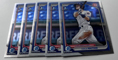 2024 1st Bowman Chrome Cole Mathis 5 Card Rookie Lot Cubs #BDC-81