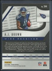 A.J. Brown RC 2019 Panini Prizm Rookie Card # 344 Titans Philadelphia Eagles NFL