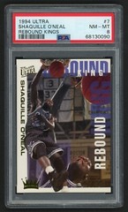 1994 FLEER ULTRA SHAQUILLE O&rsquo;NEAL REBOUND KINGS #7 SHAQ DIESEL HOF PSA 8 NM-MINT