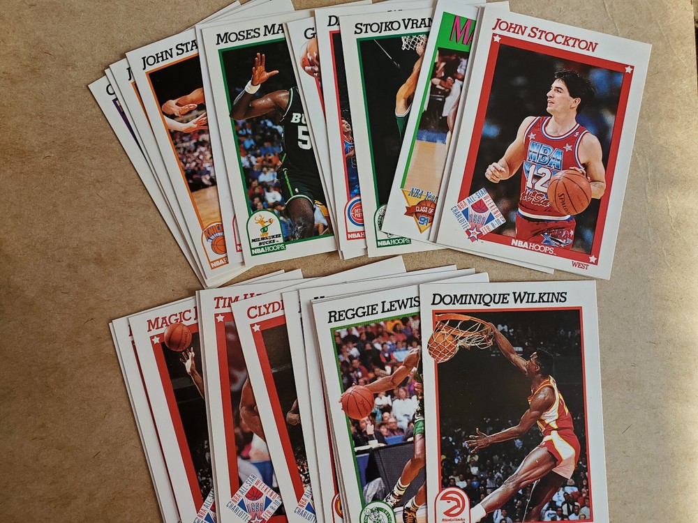 1991-92 NBA HOOPS BASKETBALL TRADING CARDS YOU PICK Base set and McDonalds