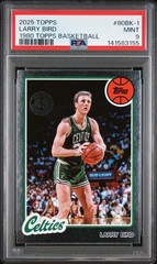 2025 TOPPS BASKETBALL 1980-81 TOPPS BASKETBALL 80BK-1 LARRY BIRD PSA MINT 9